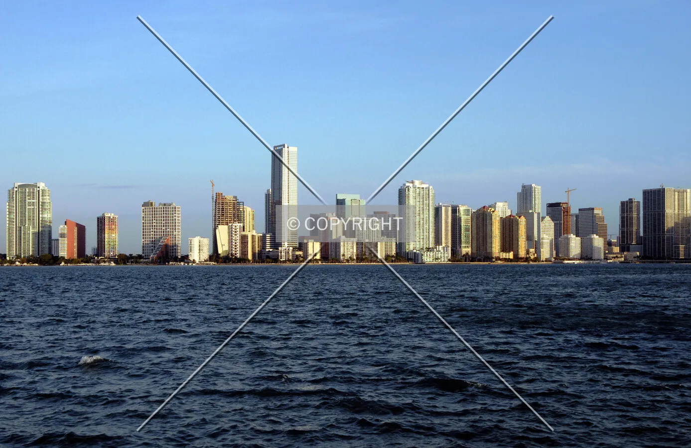 Skyline view from Virginia Key