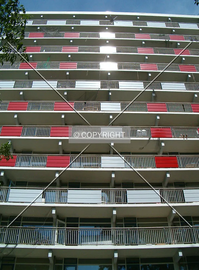 Looking up from the west