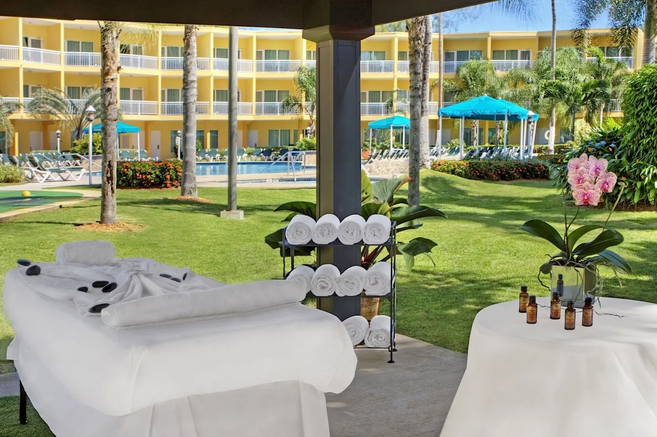 Swimming pool area