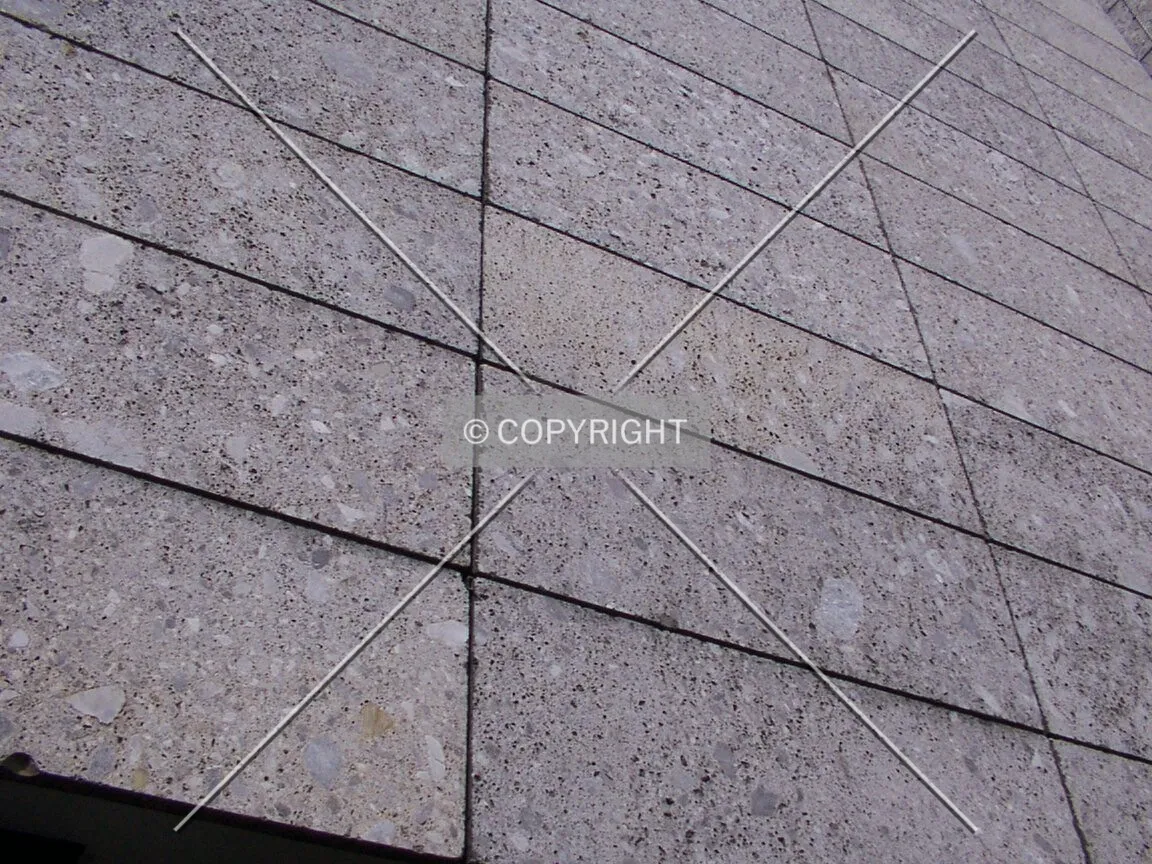 Travertine facade