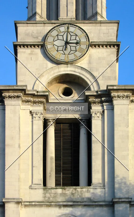 Detailed view of the western facade
