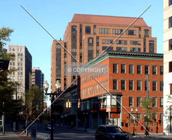 View from the southwest along Pearl Street