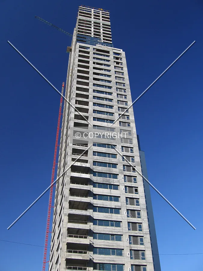 Looking up from the southwest