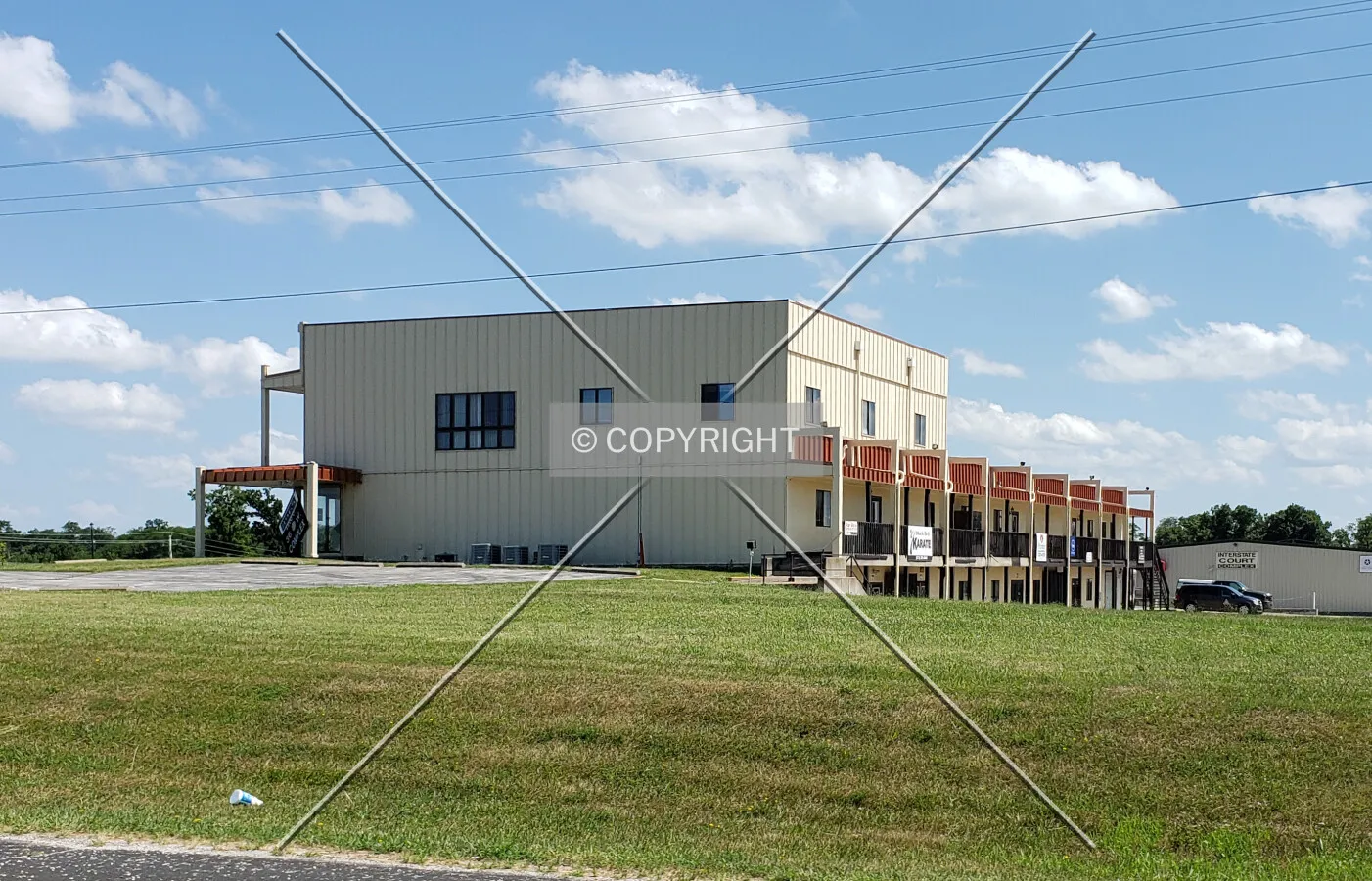 View from the northwest; July 20, 2019