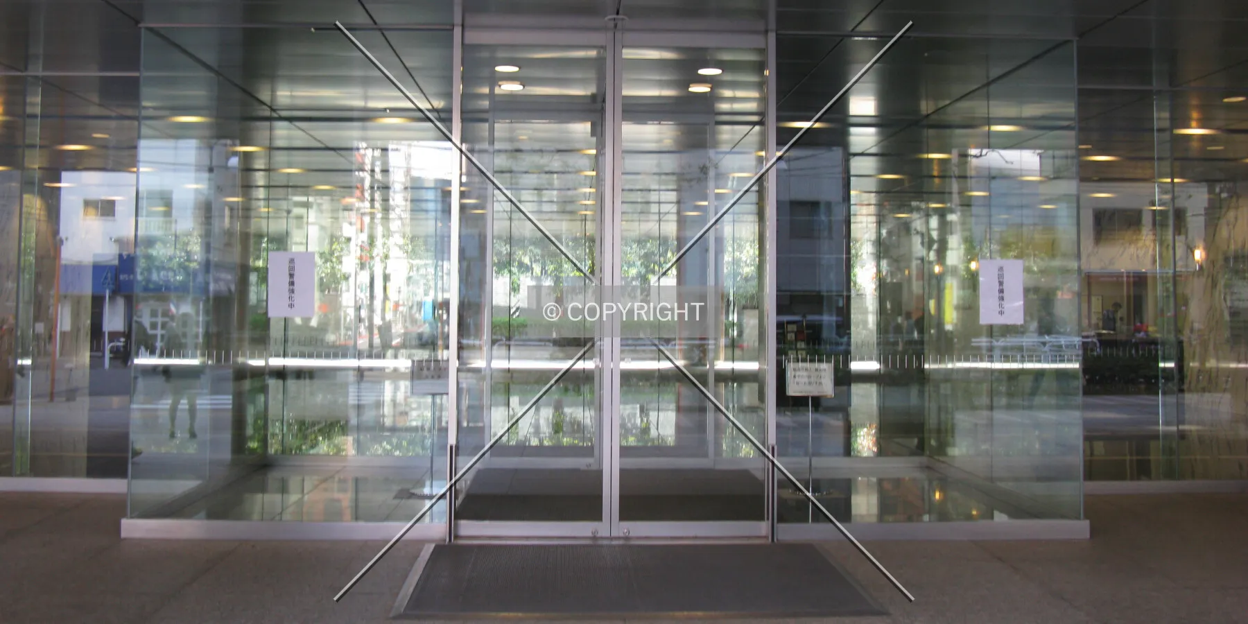 The front entrance