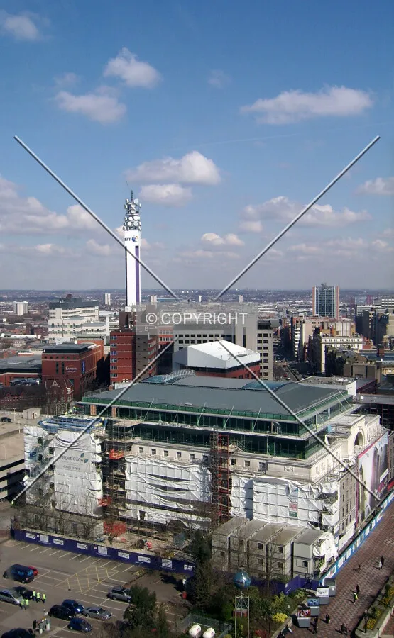 Looking down from the Birmingham Wheel