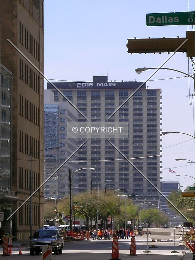 As seen from Dallas Street