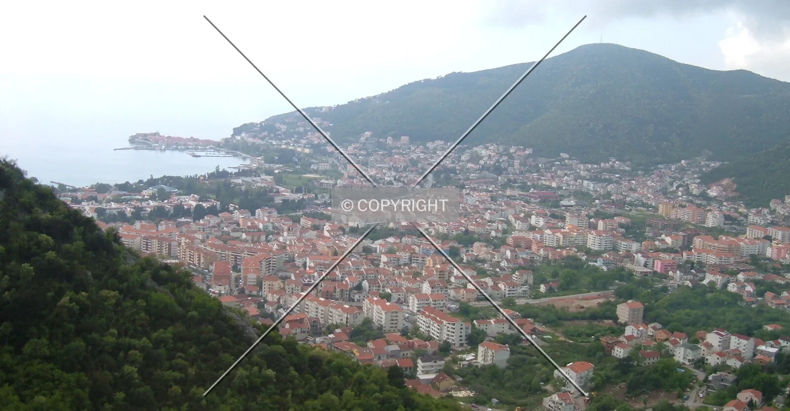 View fom the east