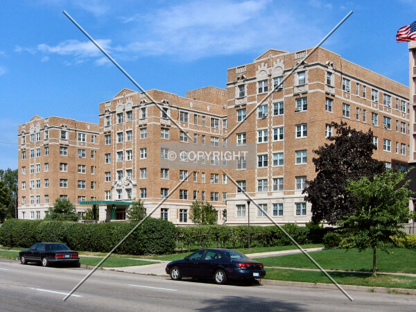 View to the northeast across Park Avenue