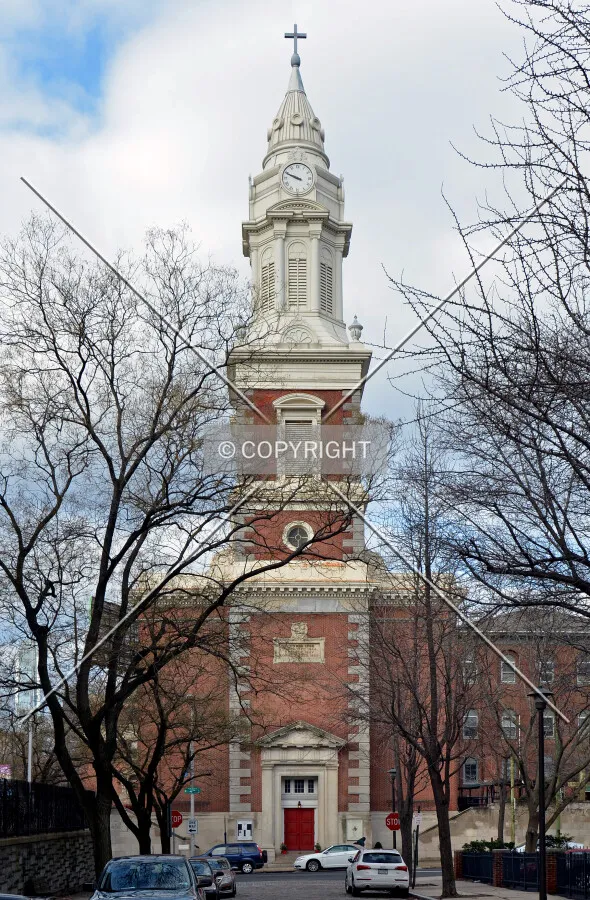 View from the southeast along New Street