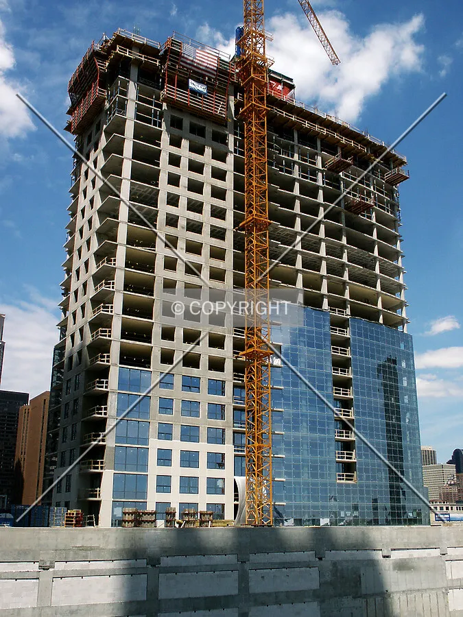 Looking up from the southeast