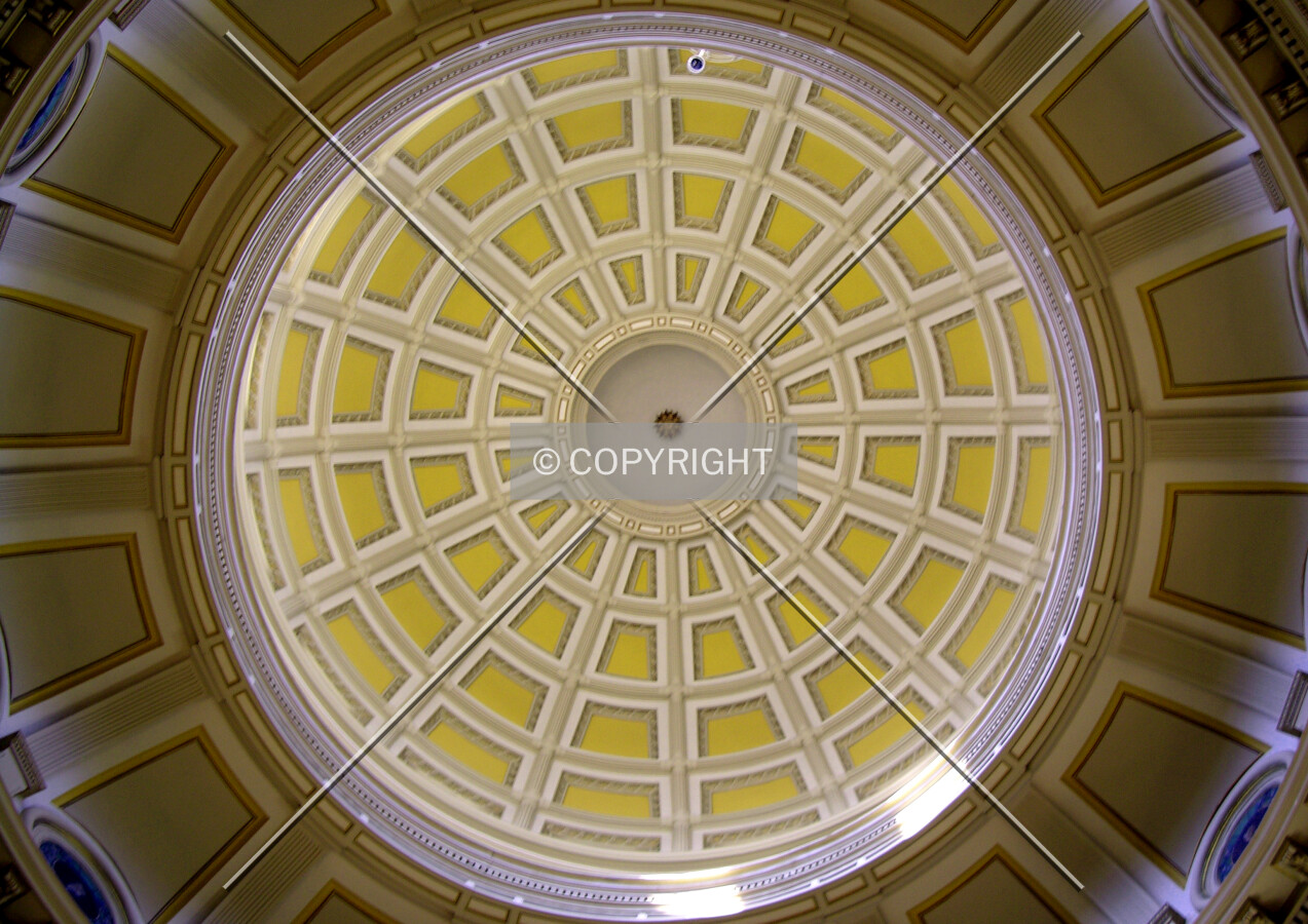Looking up the rotunda