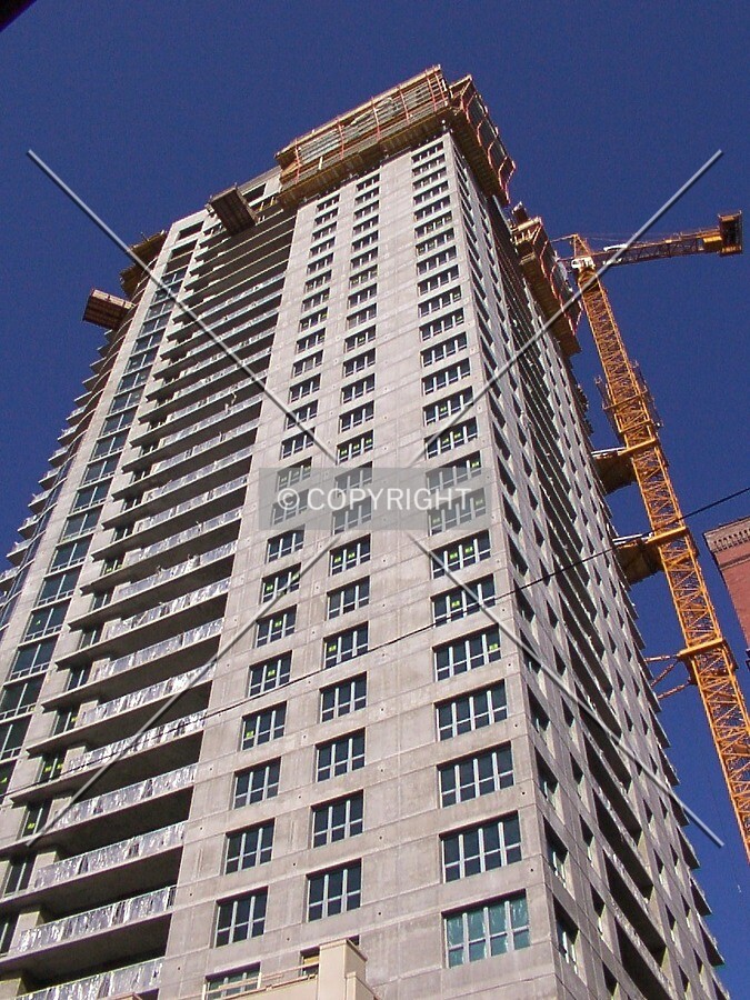 Looking up from the southwest