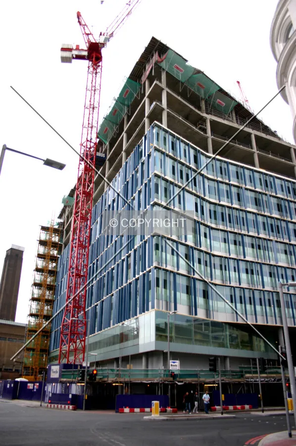 Looking up from Southwark Street