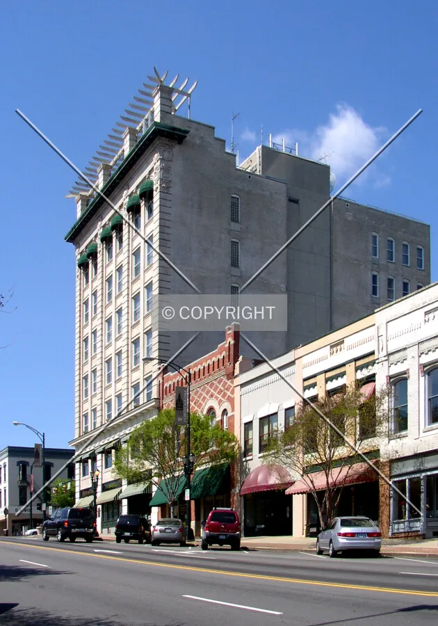 From the southeast across Main Street