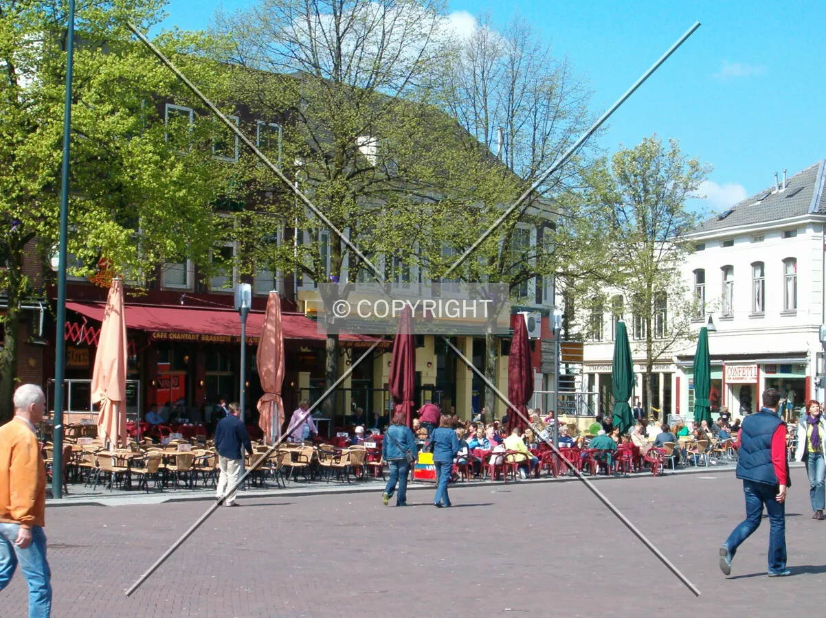Taverns as seen from Oude Markt
