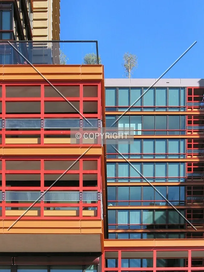 Bold colors and green roofs