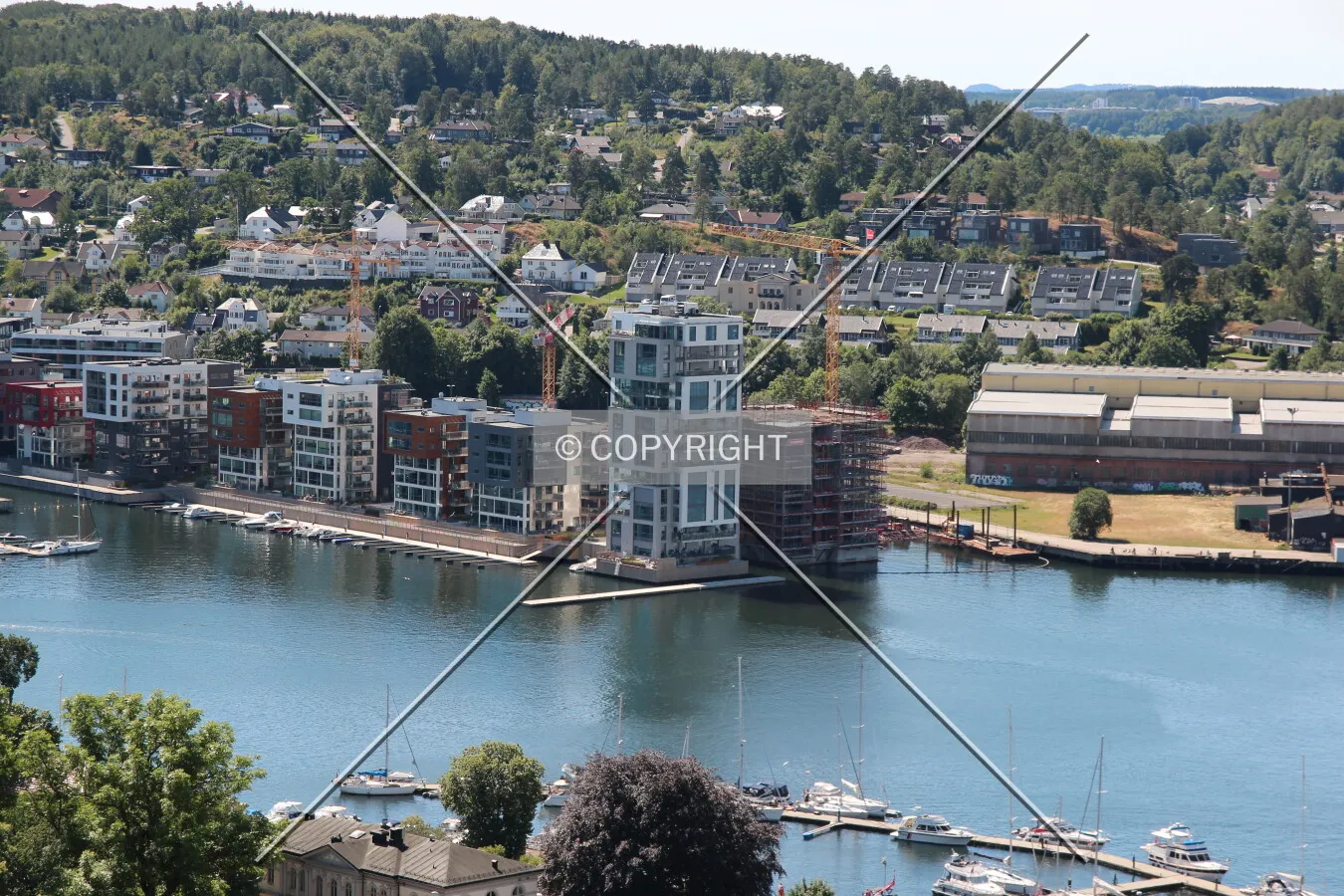 Elevated view from Slottsfjellet