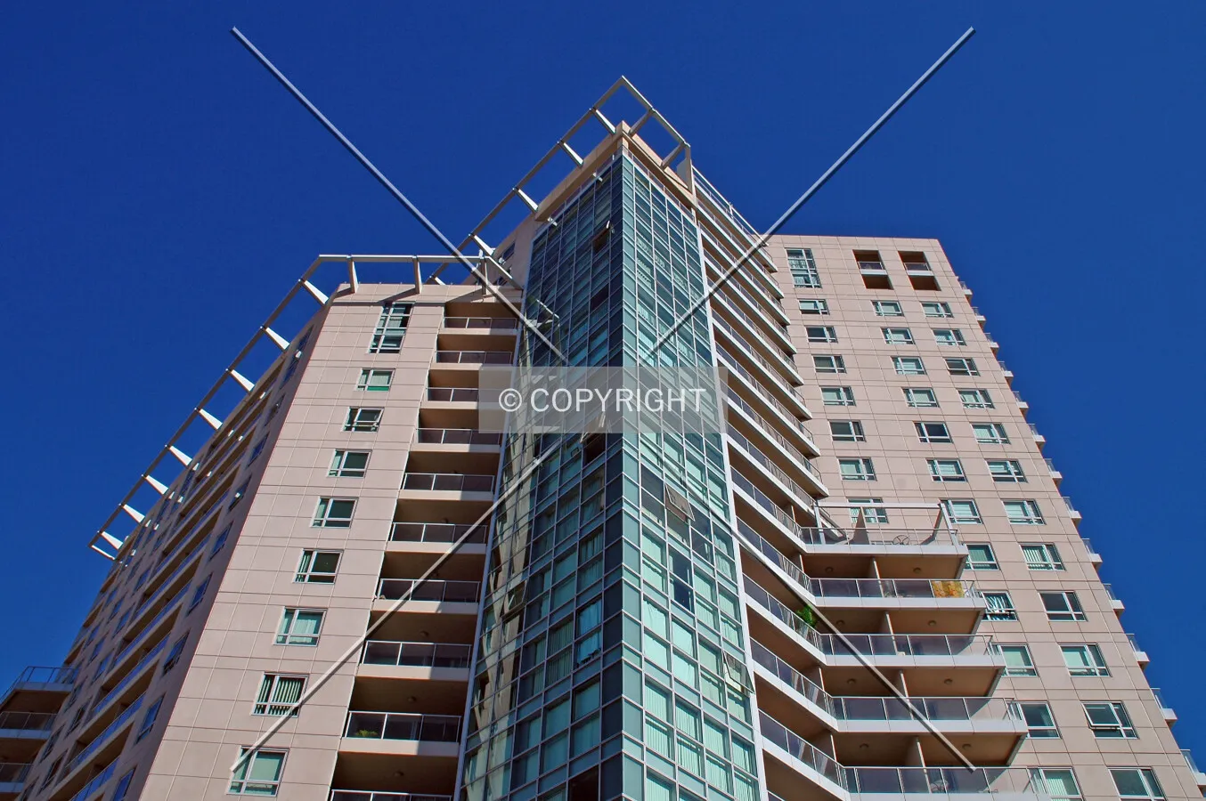 Looking up the east side