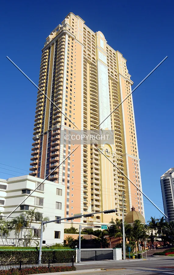 View from the northeast across Collins Avenue