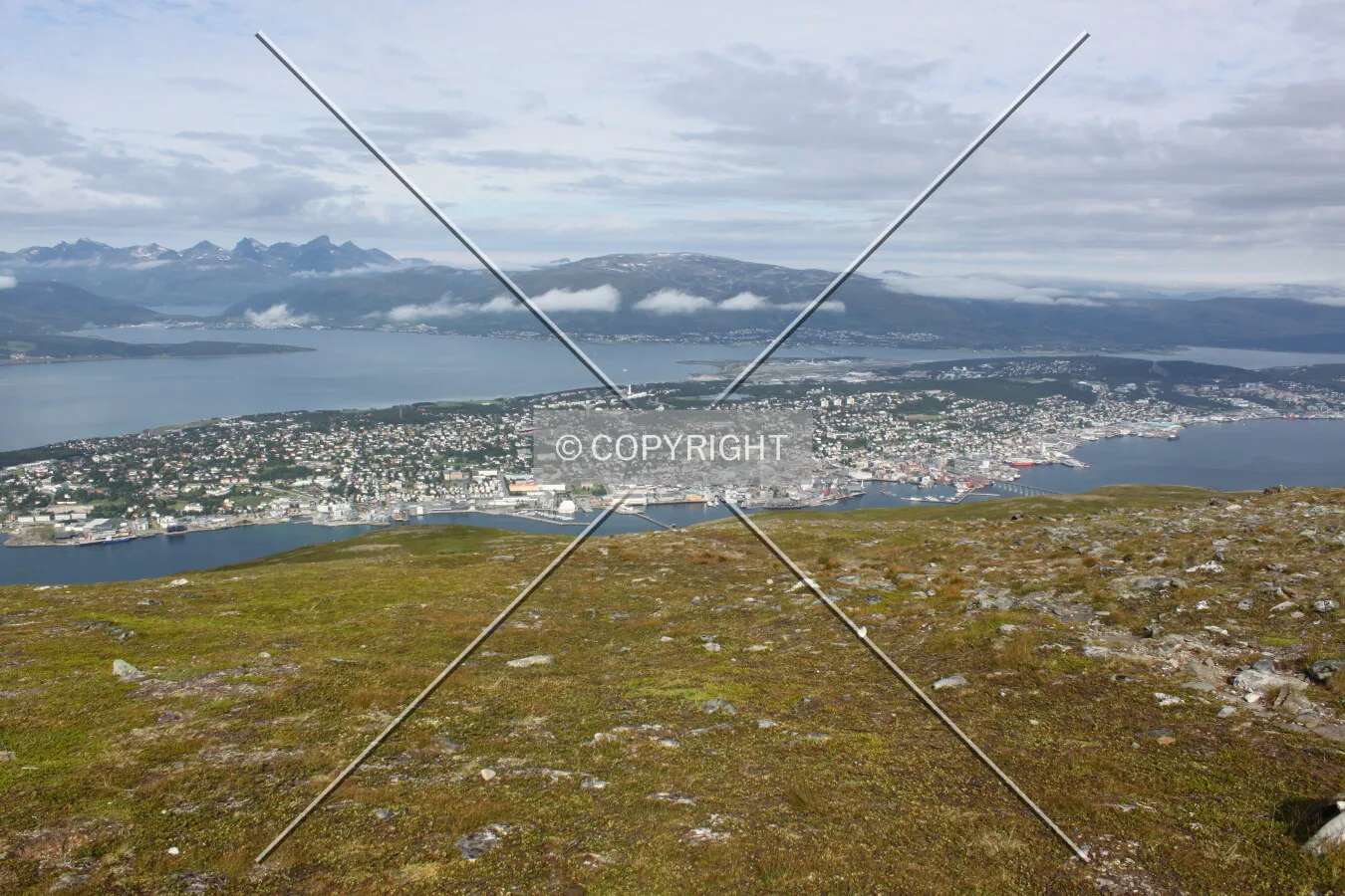 City seen from the eastern mountains.