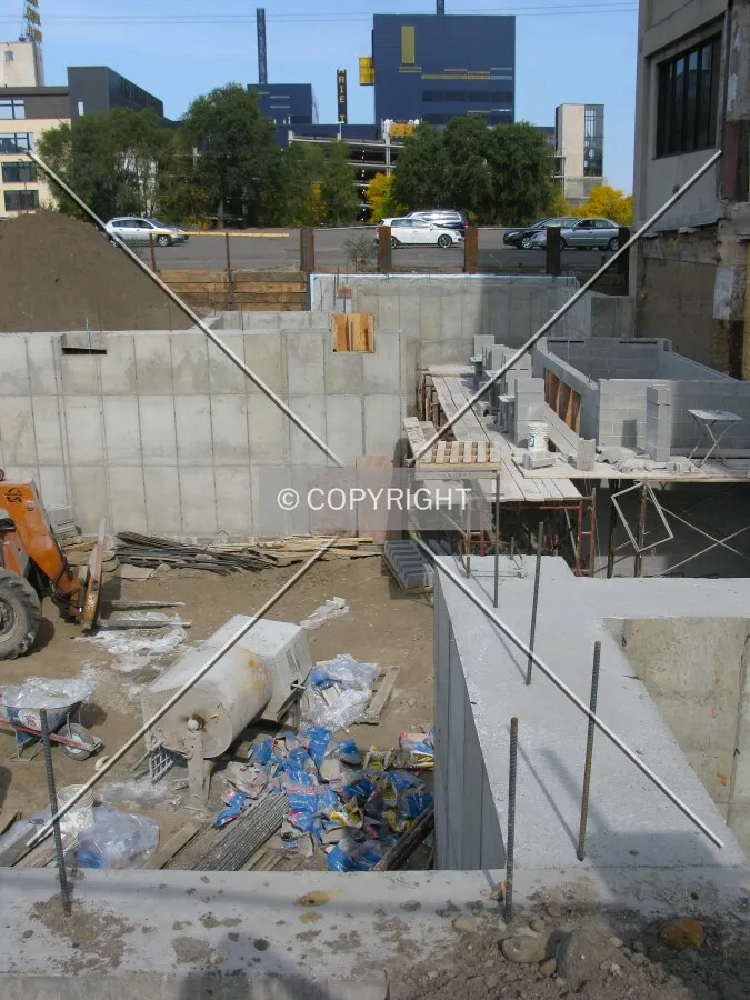 Foundation works from 3rd Street South