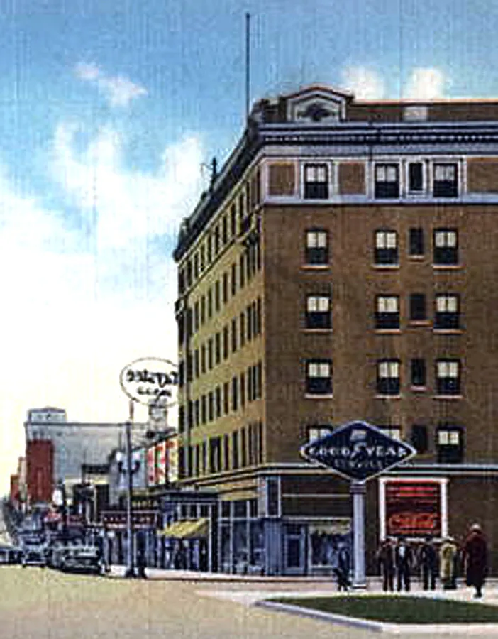 Vintage view from the northwest