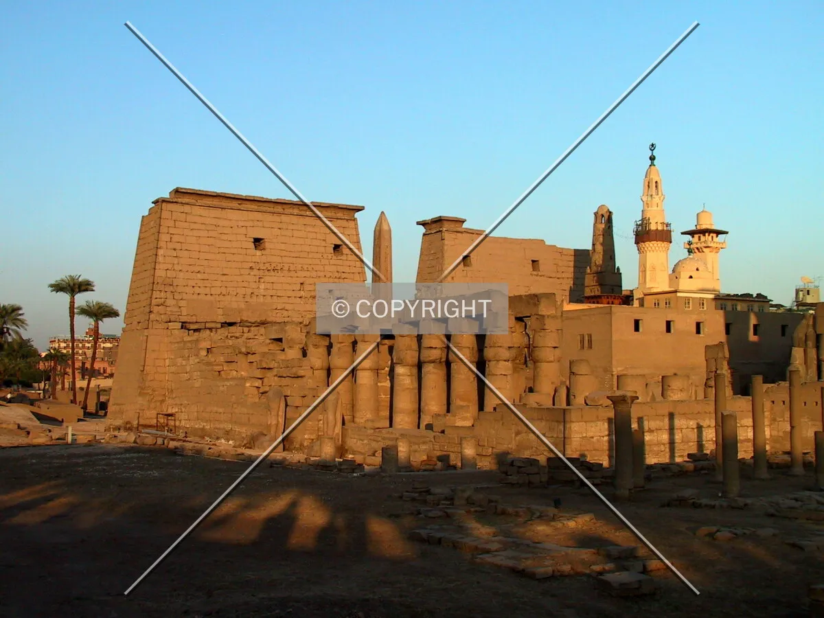 Luxor Temple at sunset
