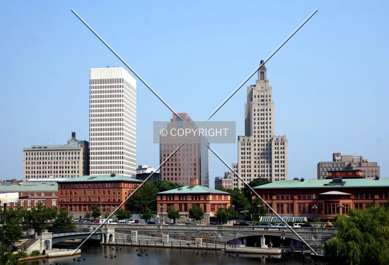 Skyline view from west