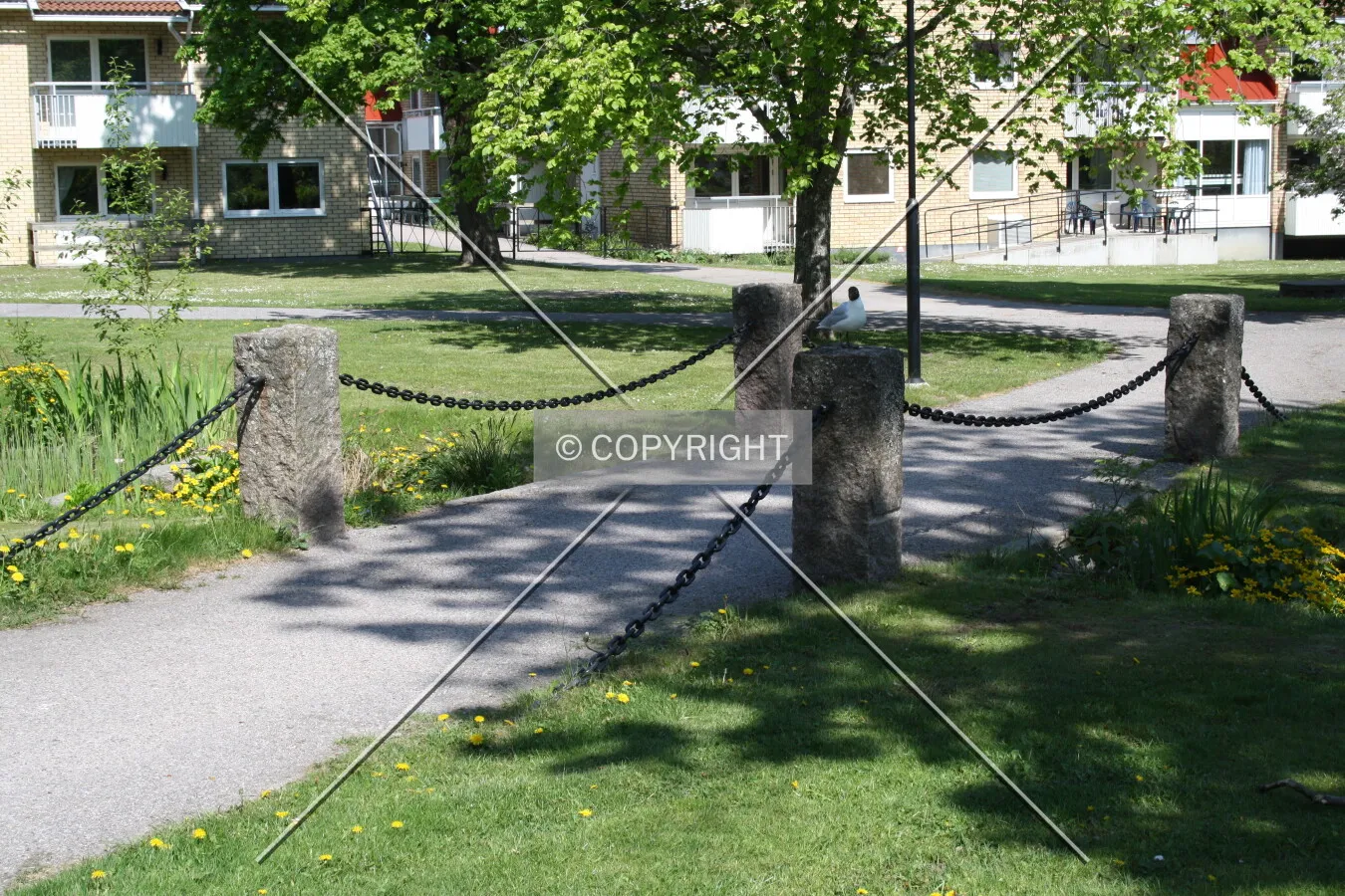 A pathway in a park
