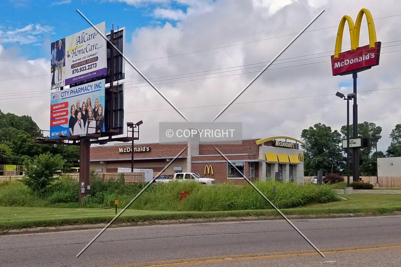 View from the west; July 3, 2017