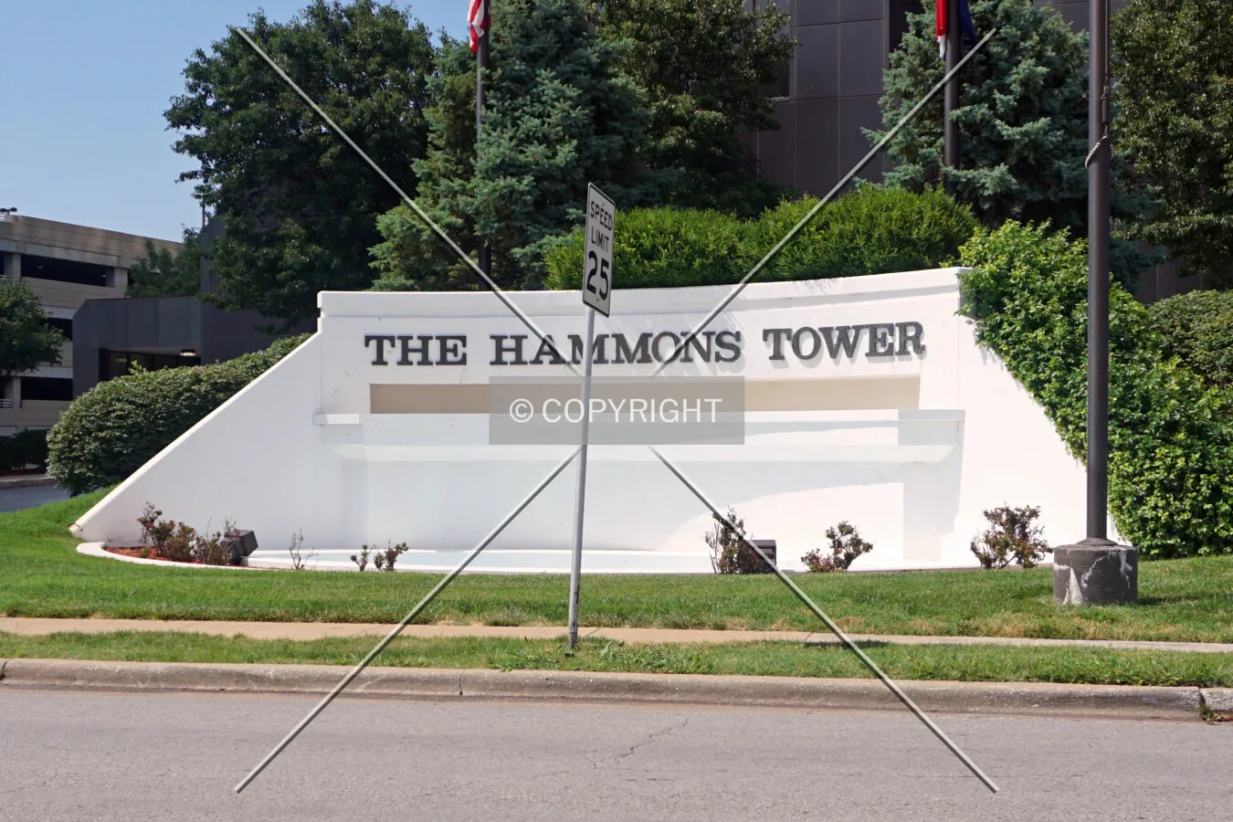 Sign on the south side of the property; June 17, 2016