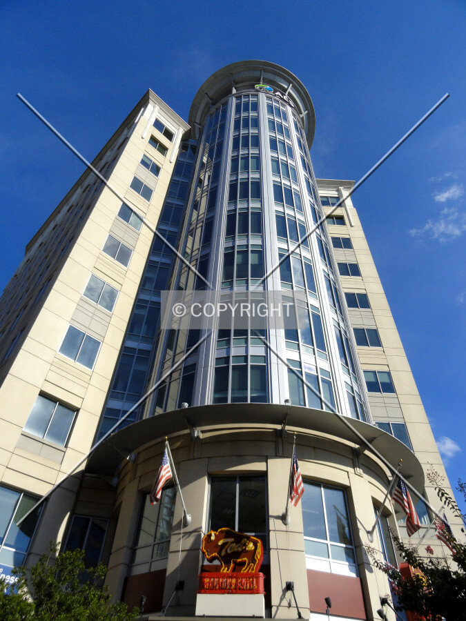 Looking up the western side