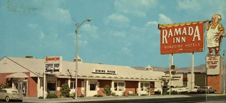 Vintage view as the Ramada Inn