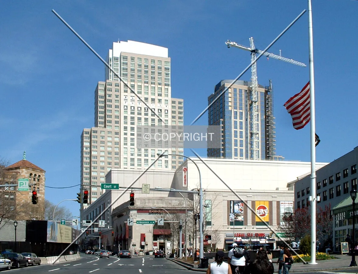 View from the west along Main Street