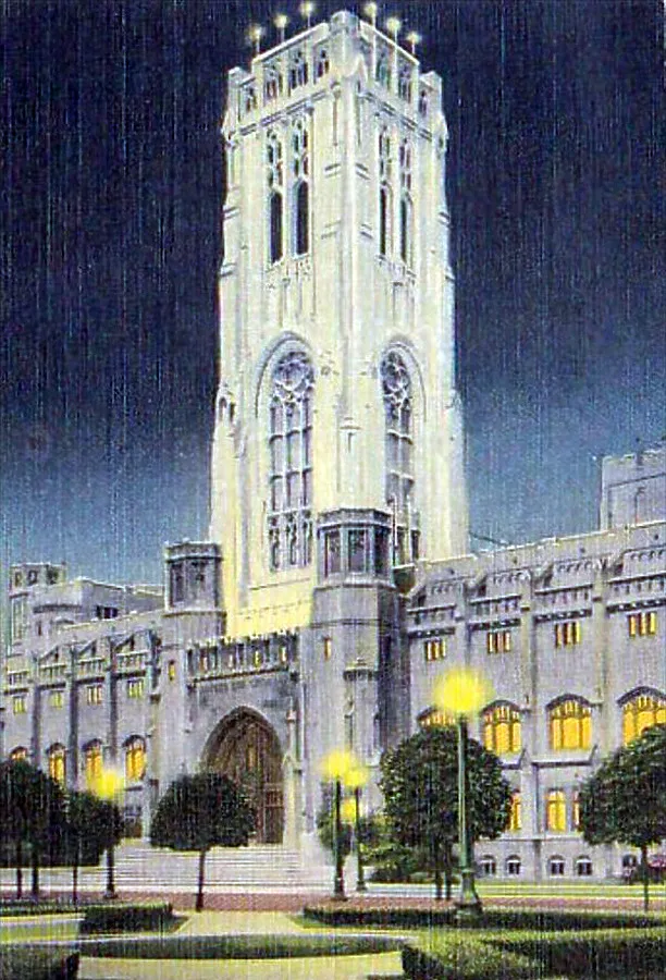 Vintage view from the northeast