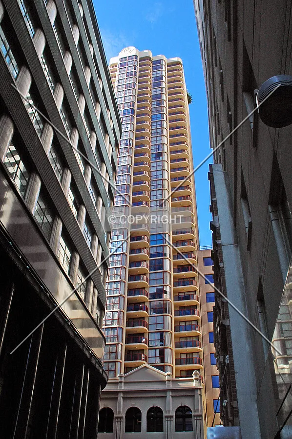 Looking up from Wilmot Street