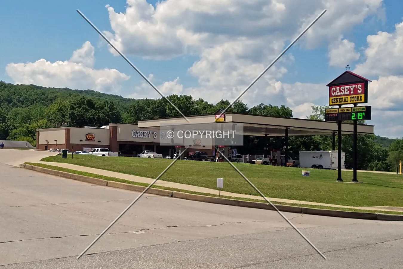 View from the southeast; July 15, 2017