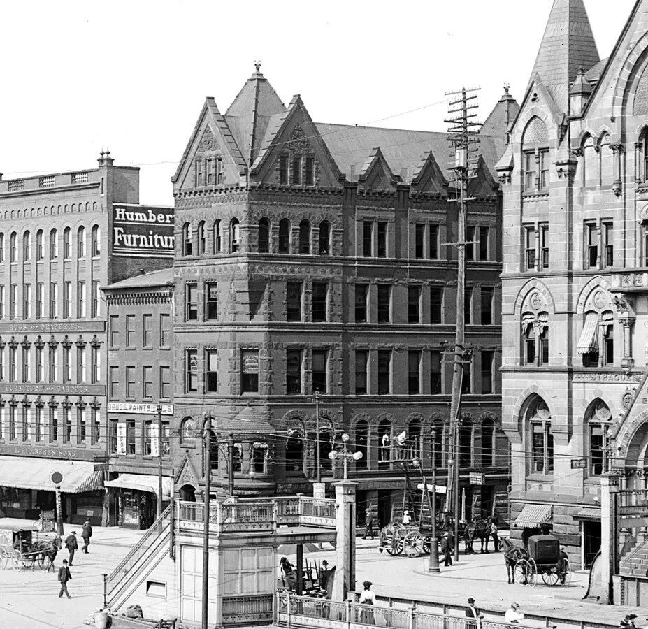Vintage view from the southwest