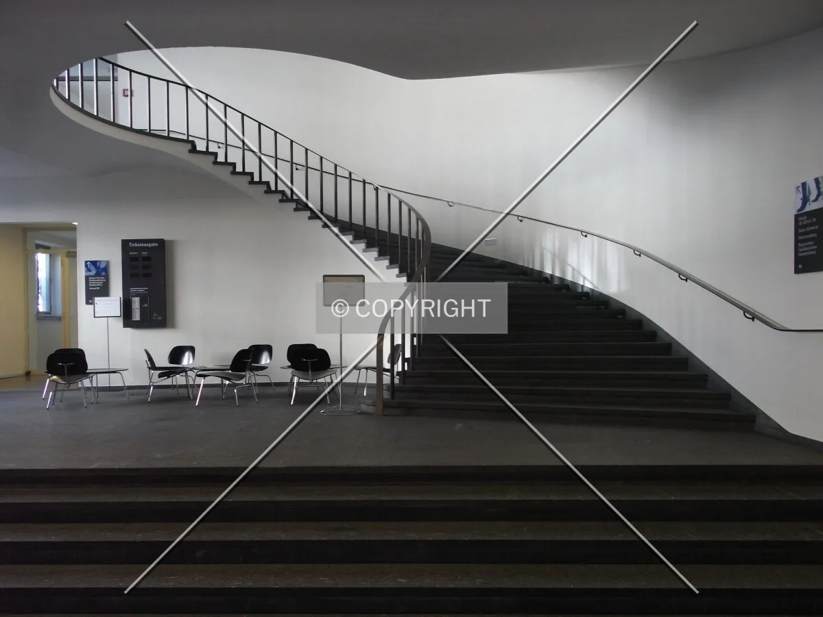 Stairway and lobby zone in Kollegienhaus Basel