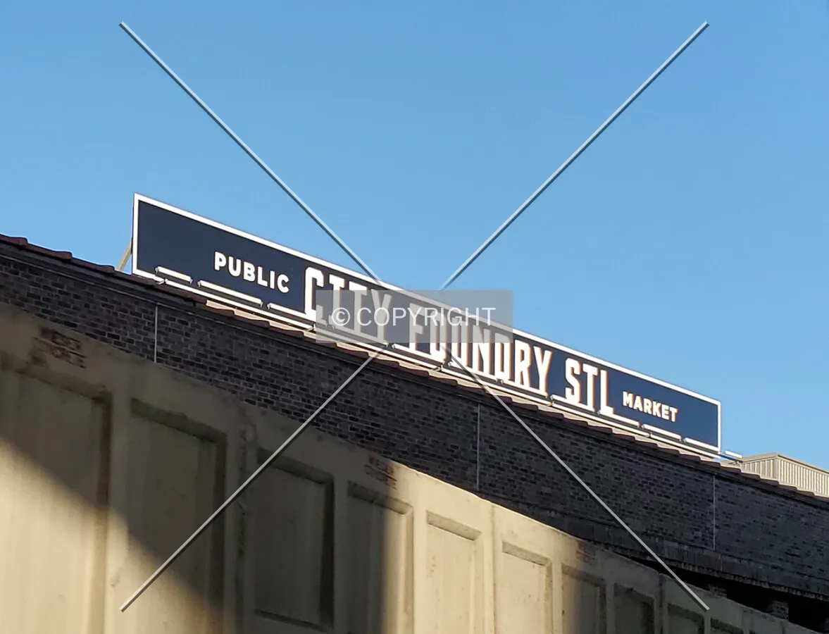 Signage on the south facade; January 8, 2020