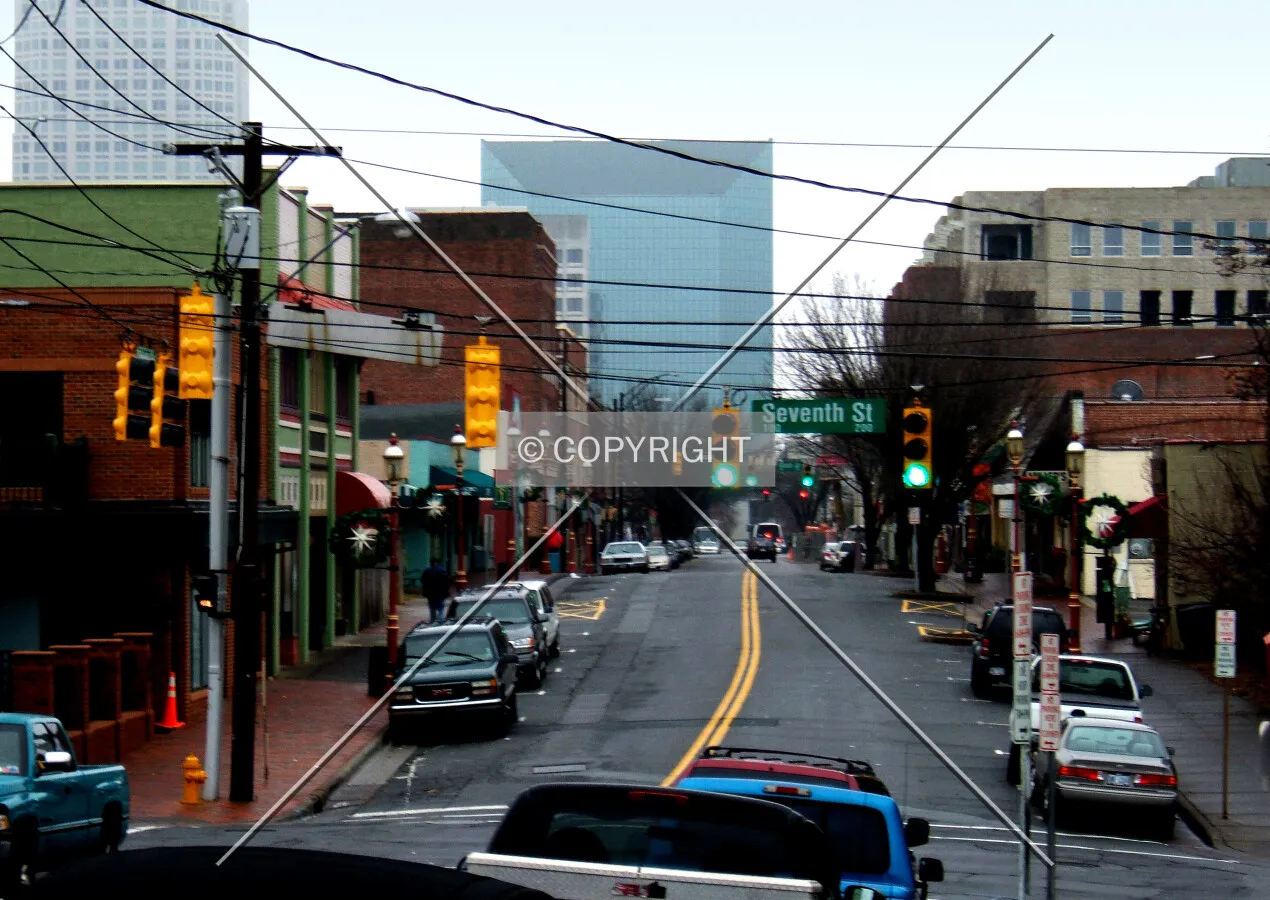 View from the north near 7th Street
