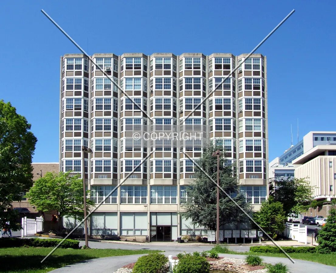 View from the northeast