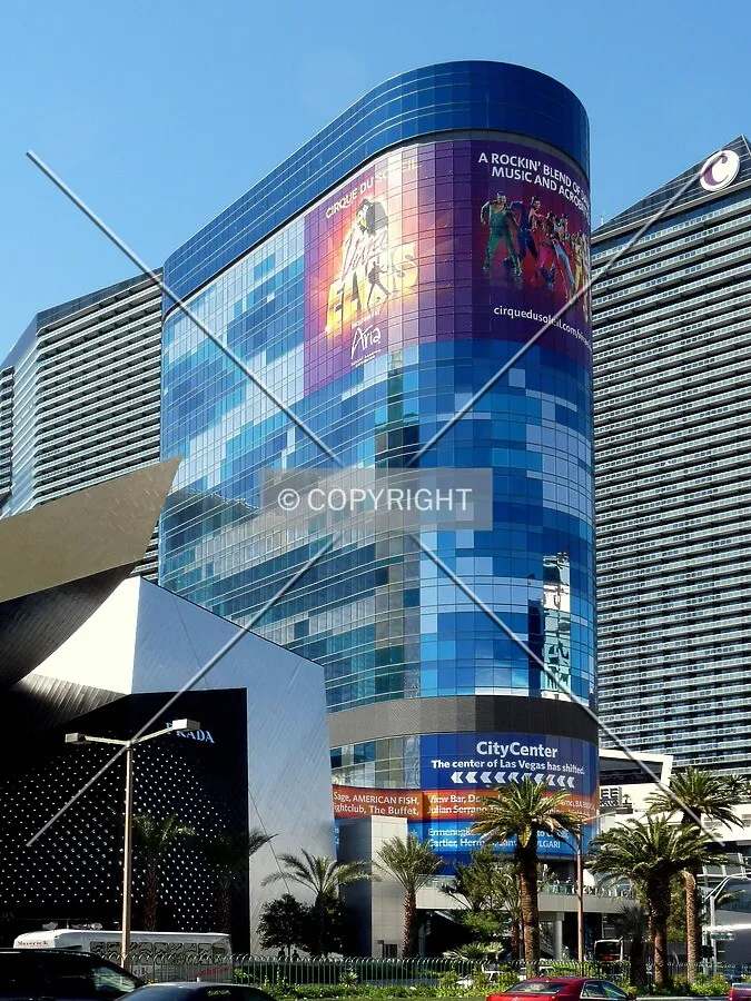View from across The Strip