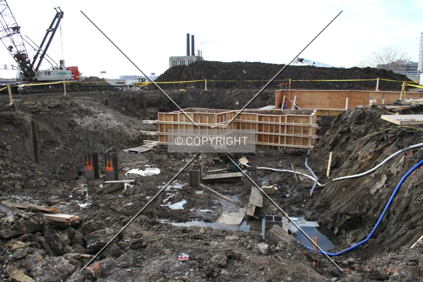 Early stage in the core's construction