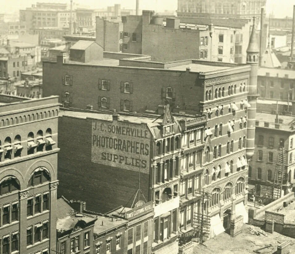 Vintage view from the southeast