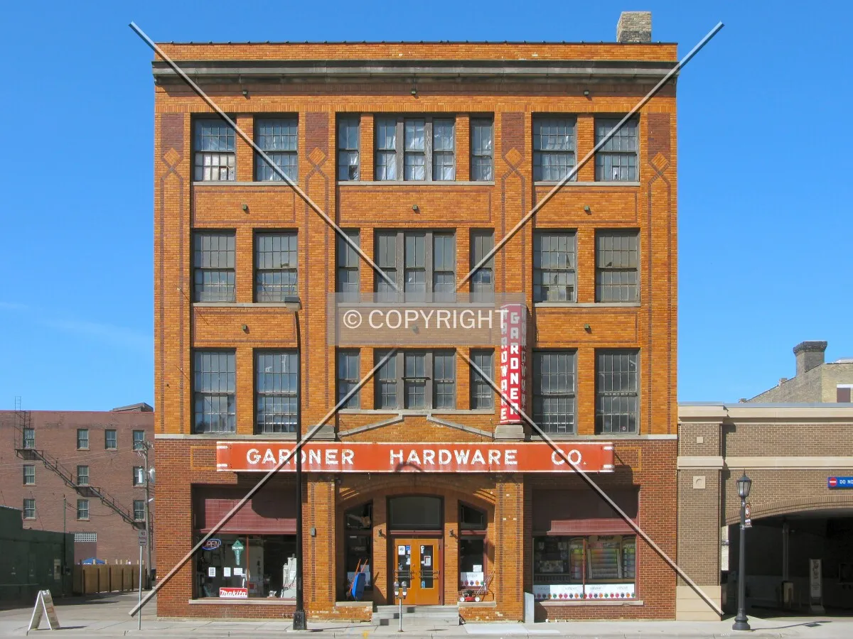 Full front elevation from across Washington Avenue