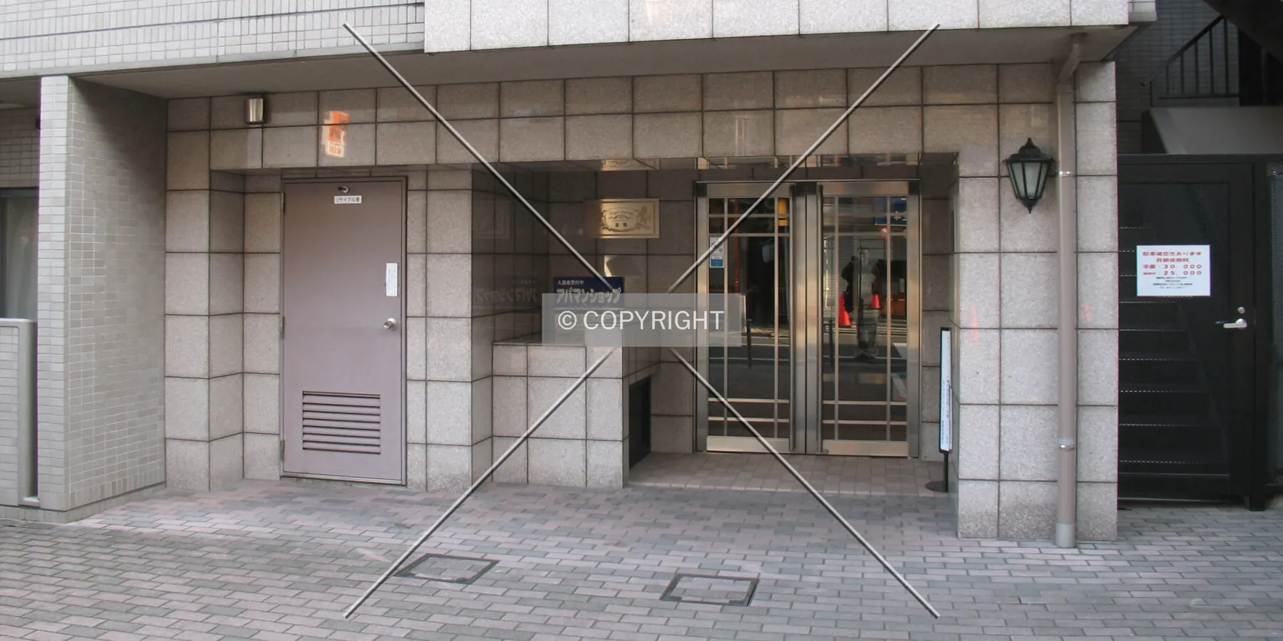 The front entrance