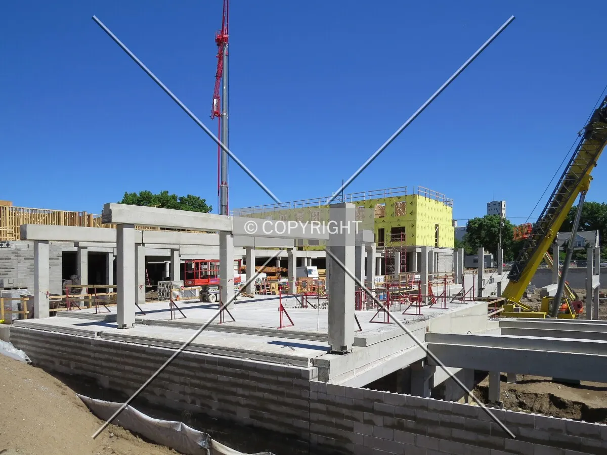 View to the north from 5th Street SE