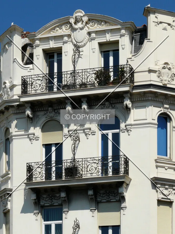 South facade detail near top